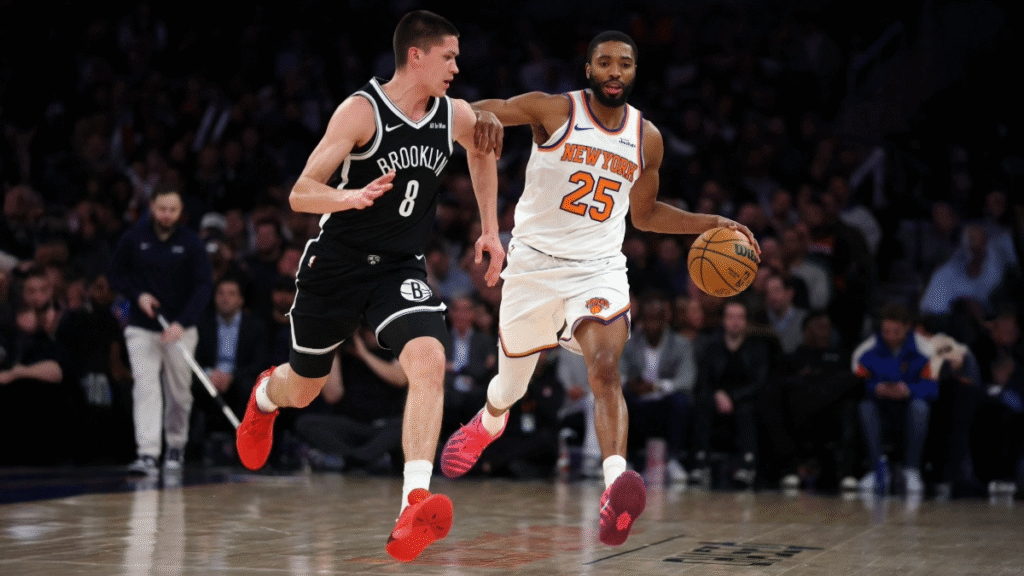 Los Knicks superaron a los Nets (Getty Images vía AFP)