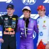 Antonelli, Verstappen y Leclerc